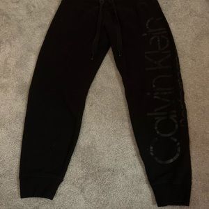 black calvin klein sweat pants